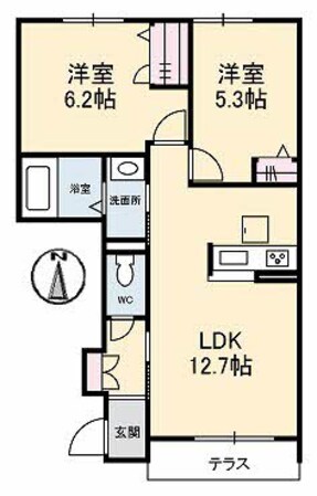 プロヌーブ中仙道の物件間取画像